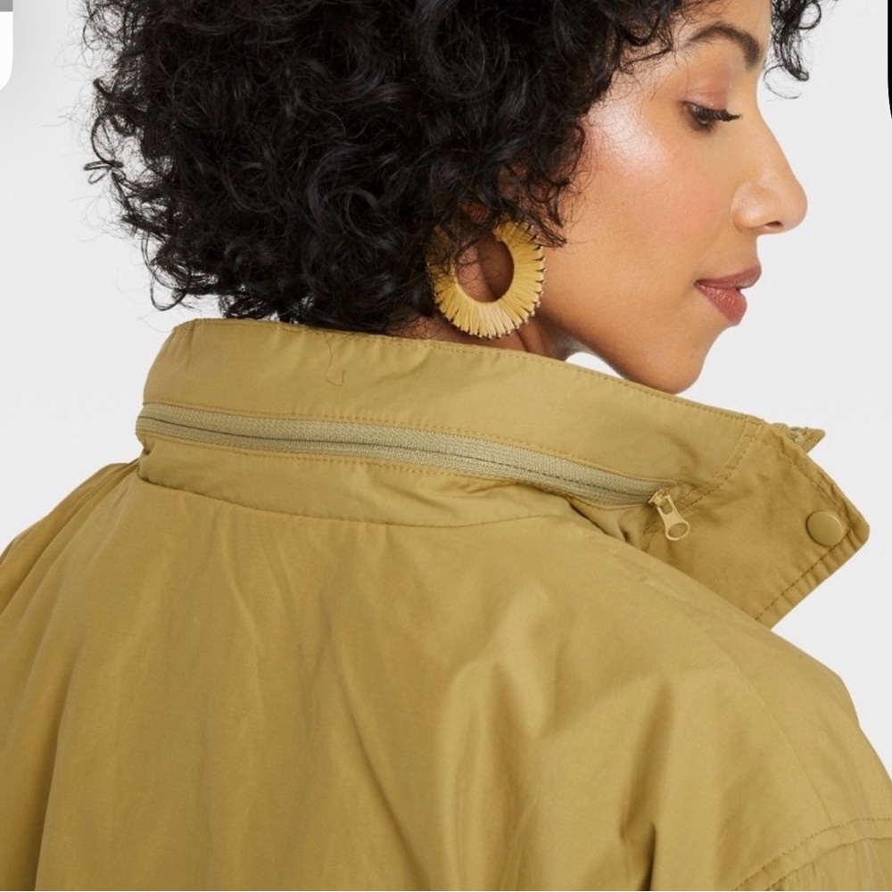 A New Day Women's Windbreaker Rain Trench Coat Size Small NWT - Picture 4 of 13